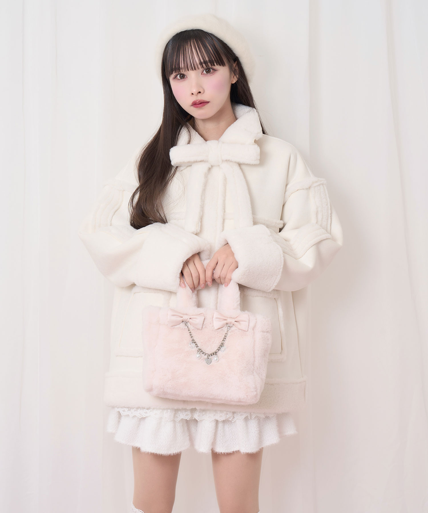 ダブルリボンエコファートートバッグ