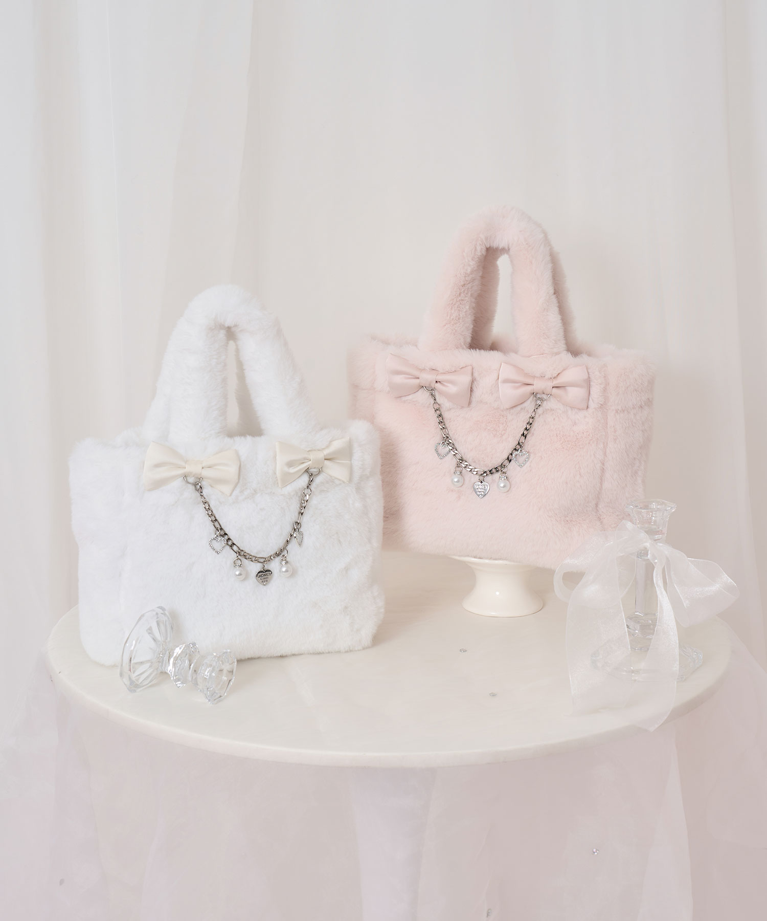 ダブルリボンエコファートートバッグ