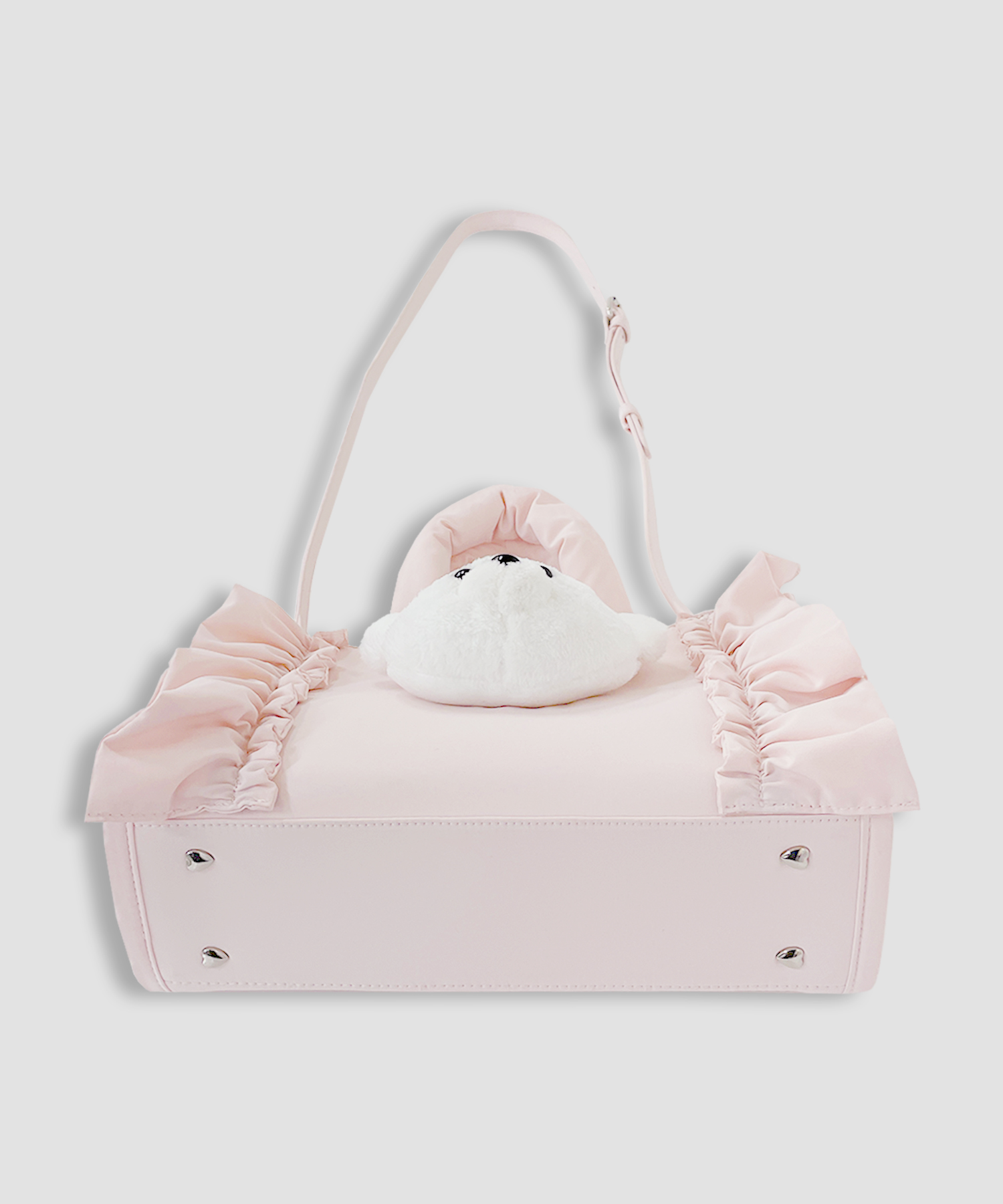 シナモンパッチフリルトートバッグ