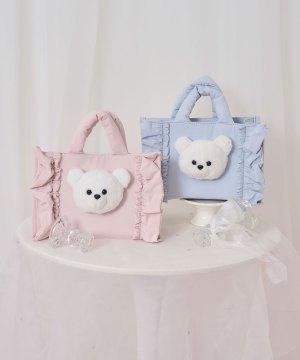 シナモンパッチフリルトートバッグ