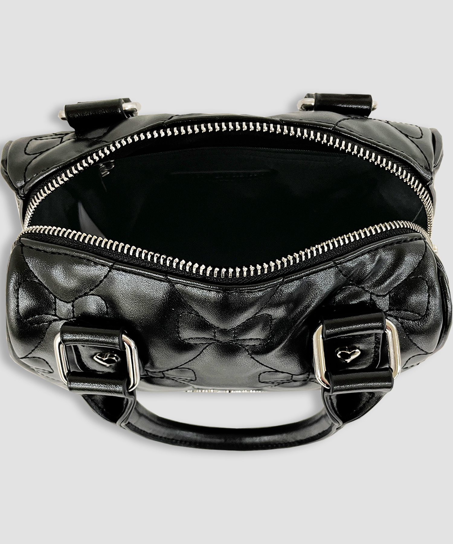 リボンキルティングミニボストンバッグ