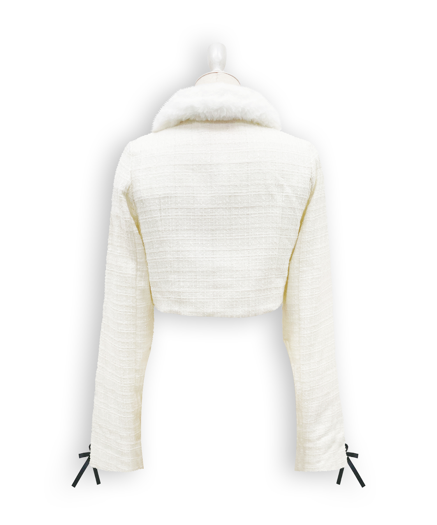 ツイードファーショートジャケット