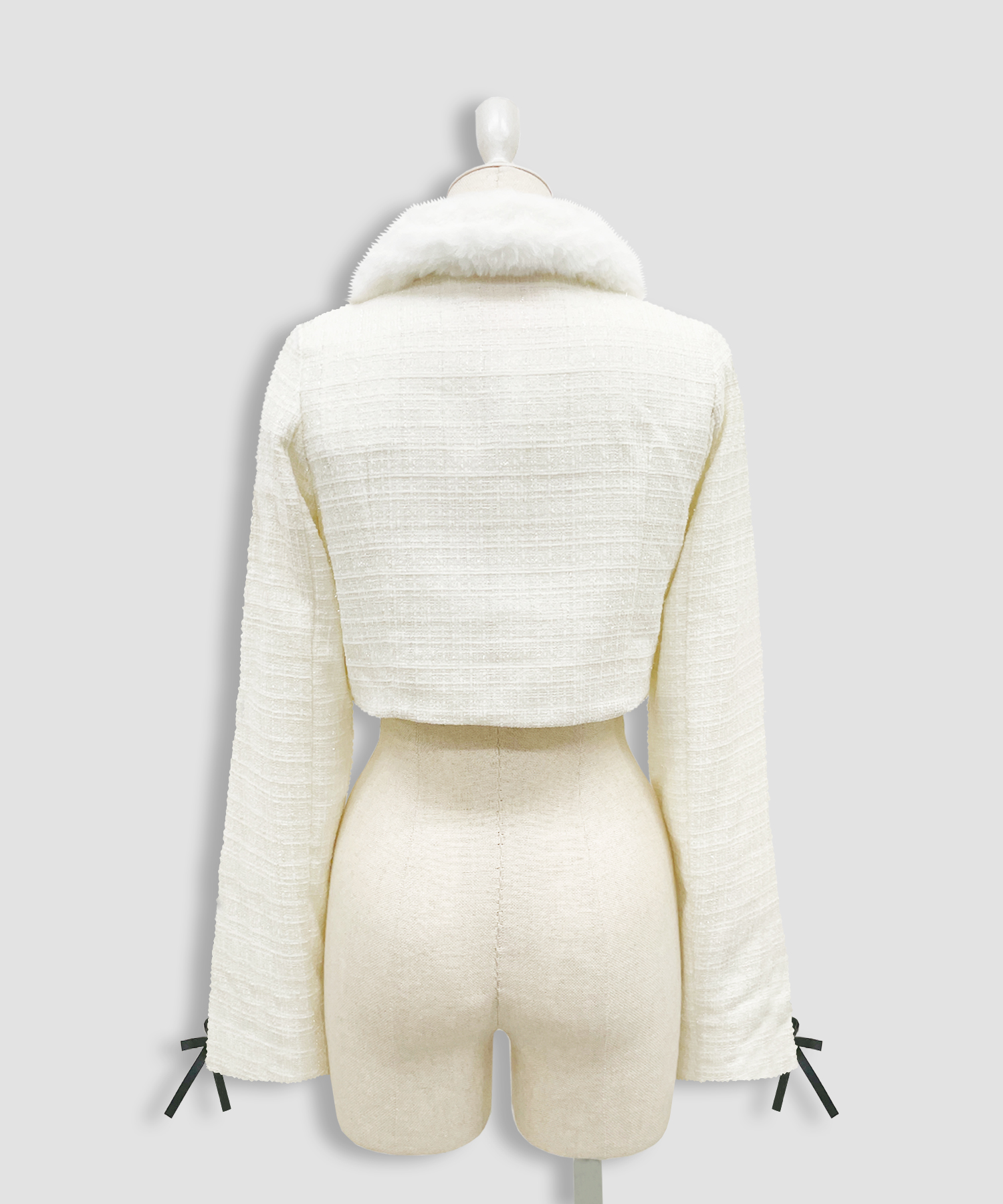 ツイードファーショートジャケット