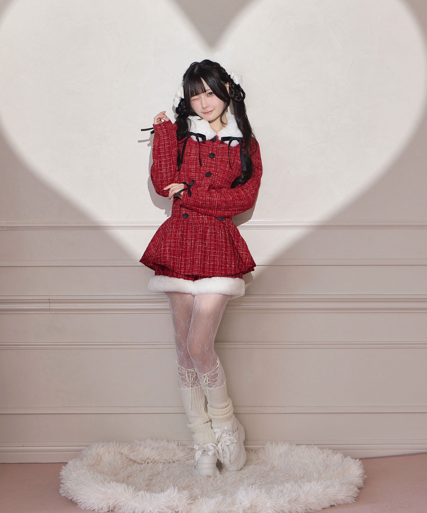 ツイードファーショートジャケット