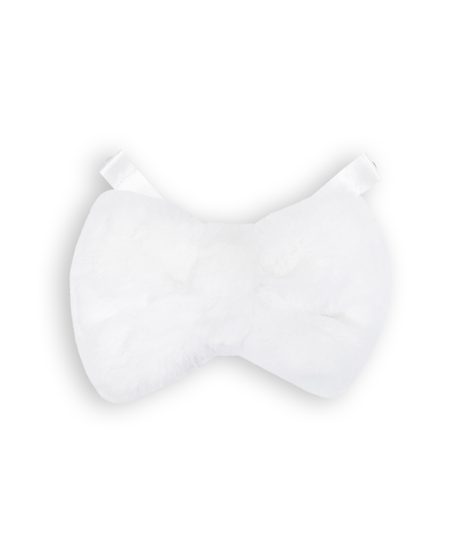 ビジュー衿エコファーリボンコート