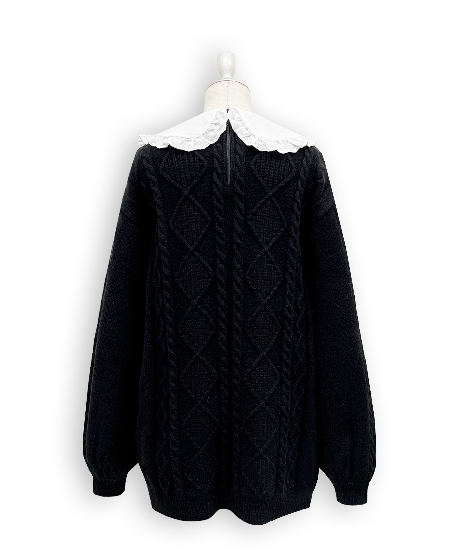 配色ヨークコットンレースニットワンピース – BUNNY APARTMENT