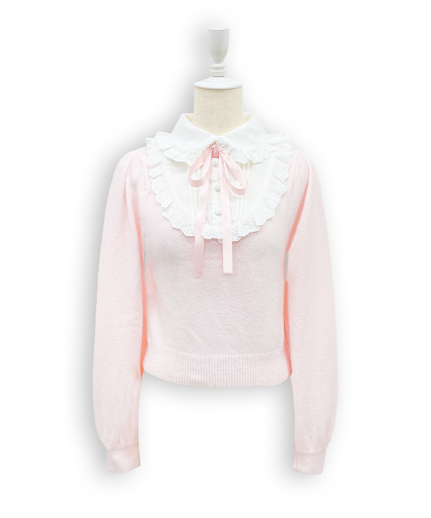 ヨーク切替コットンレースニットトップス – BUNNY APARTMENT