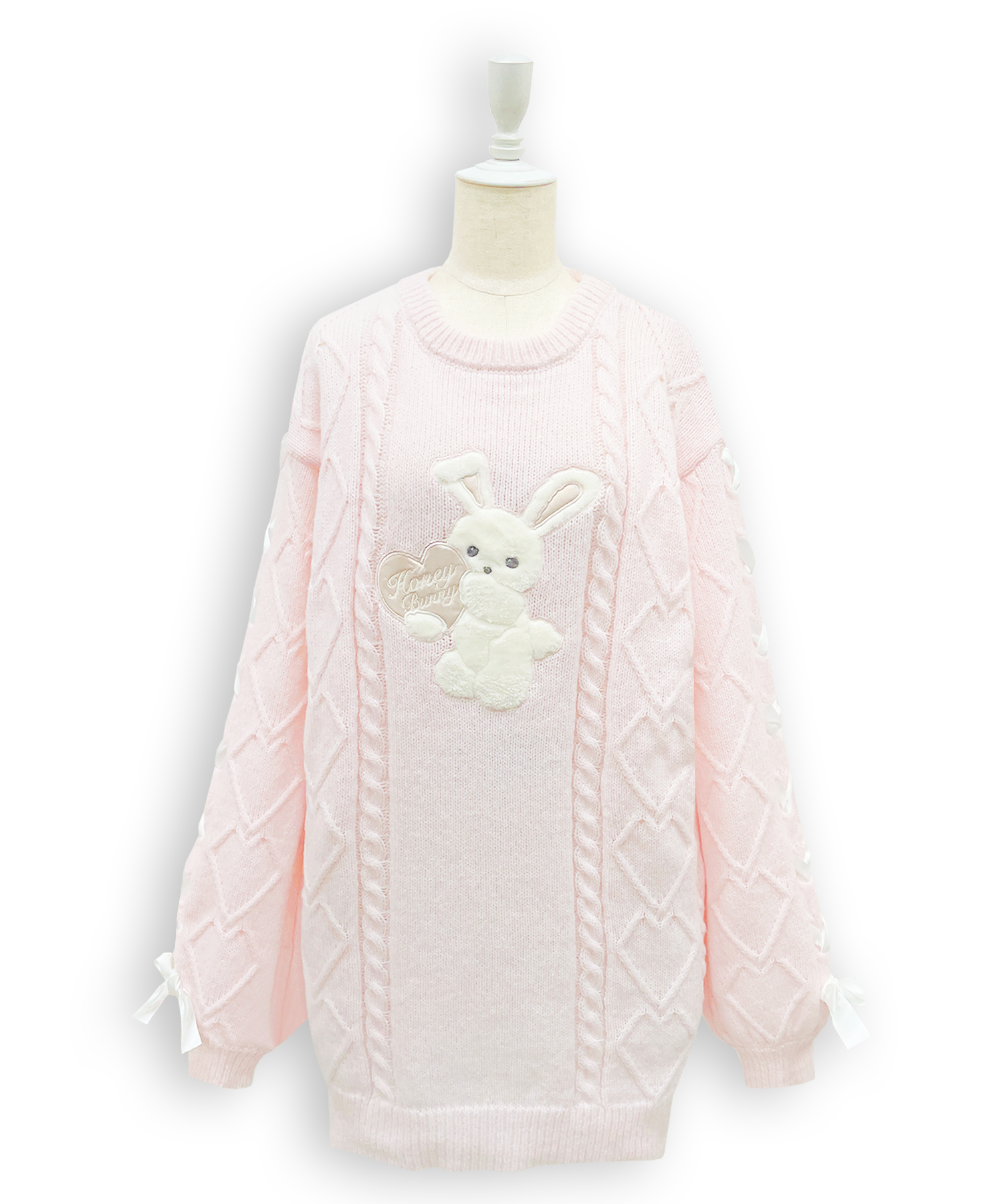 ハニーアップリケニットワンピース