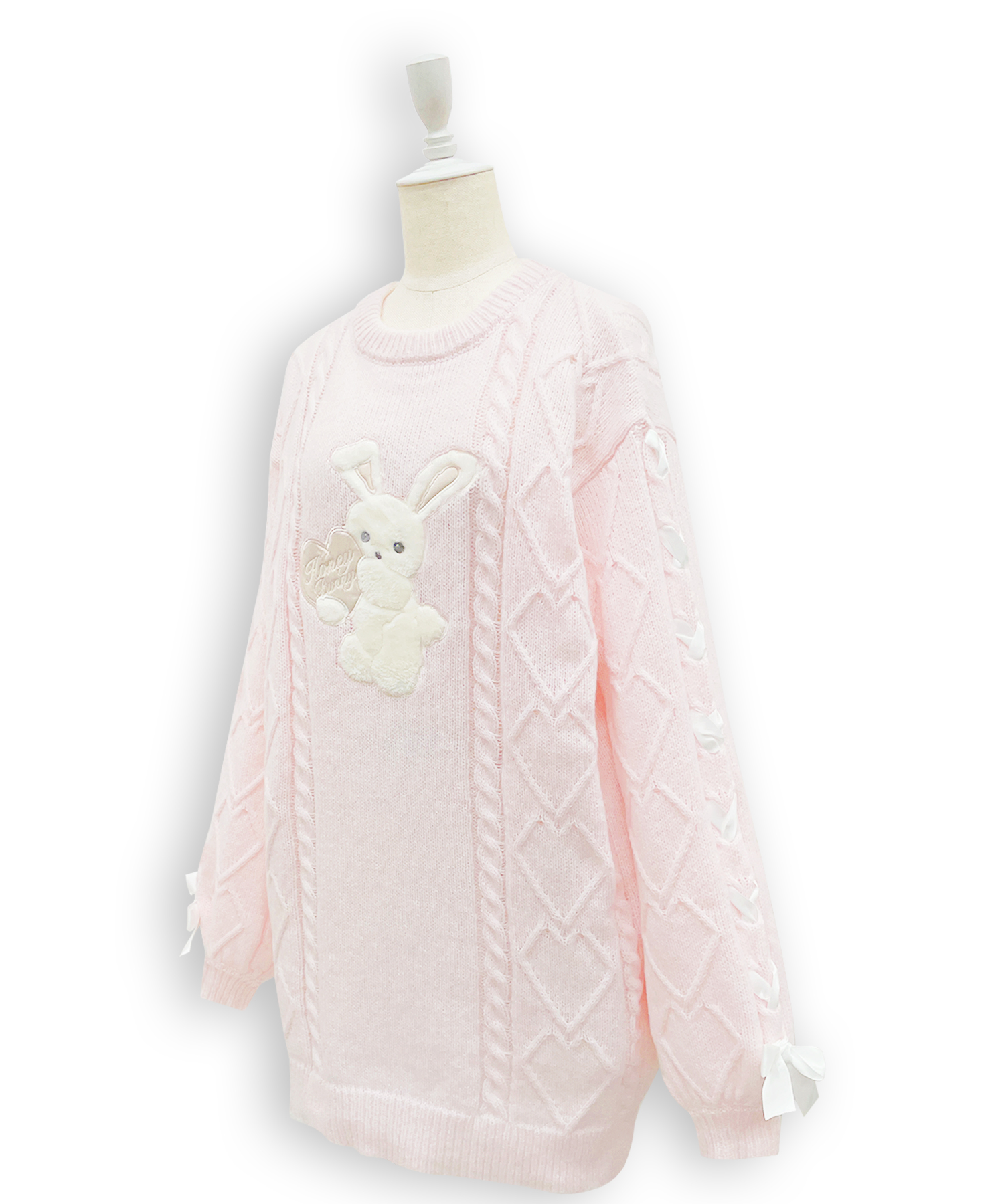 ハニーアップリケニットワンピース