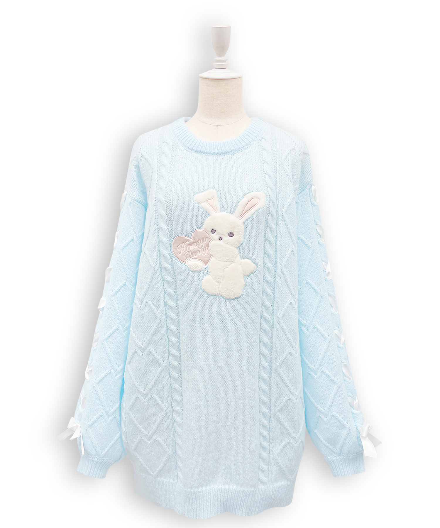 ハニーアップリケニットワンピース