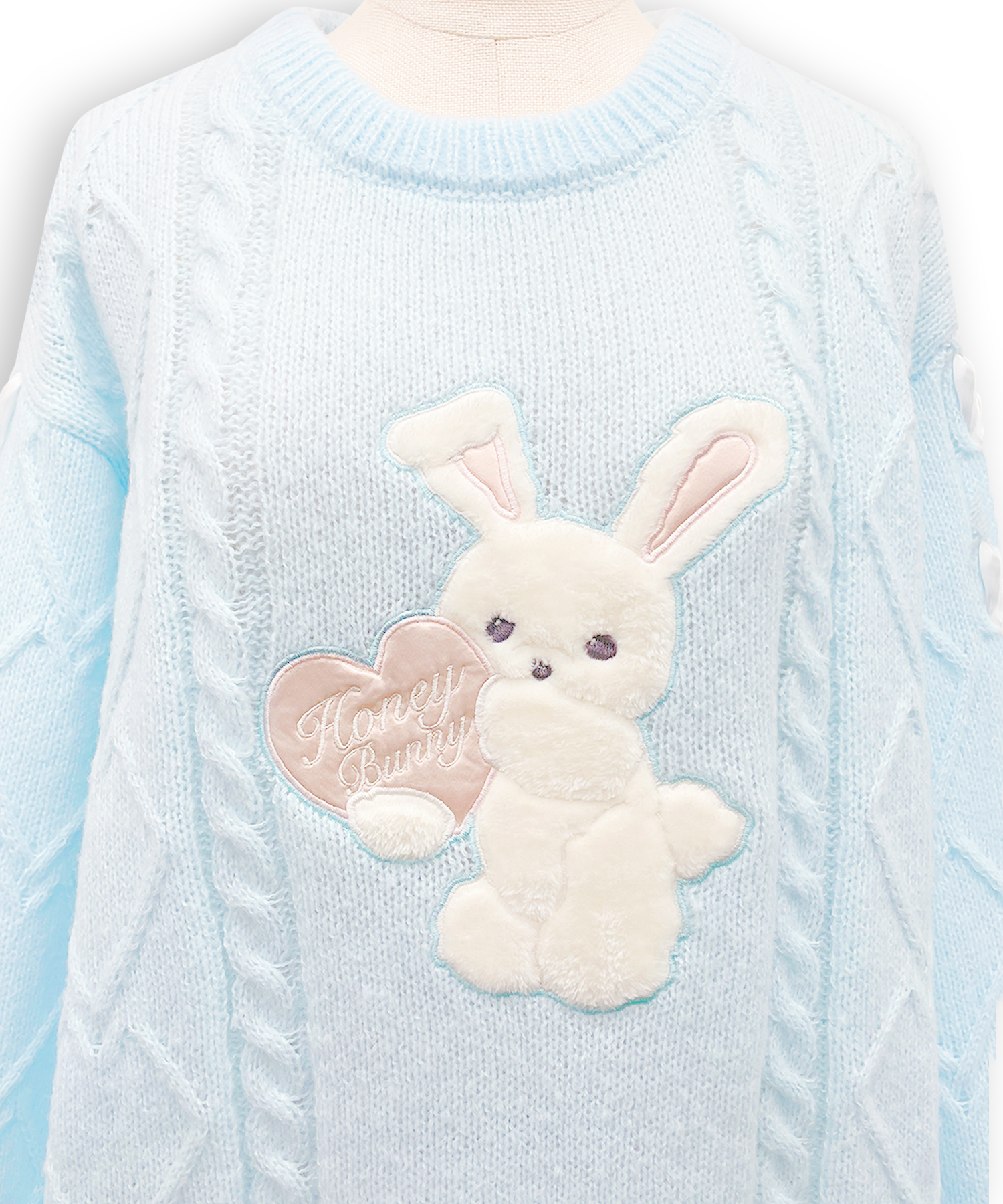 ハニーアップリケニットワンピース