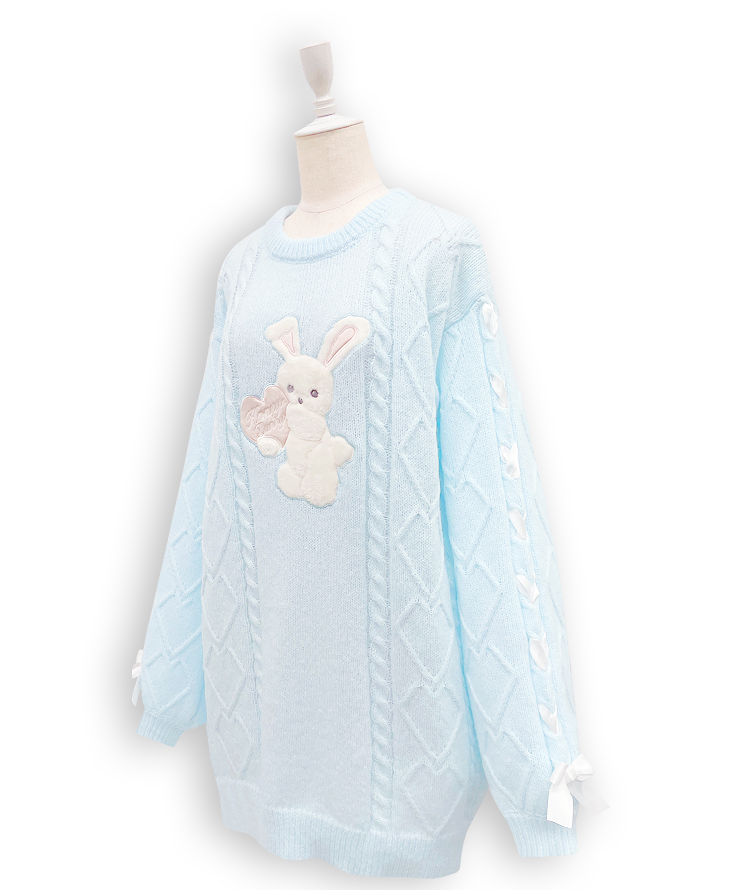 ハニーアップリケニットワンピース