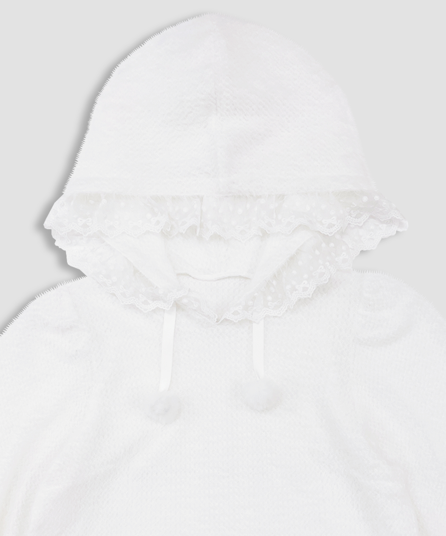 フリルフードトップス