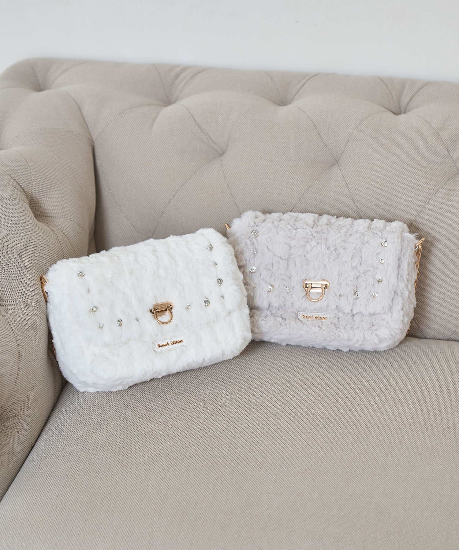【Special Gift Fair】 fur shoulder bag