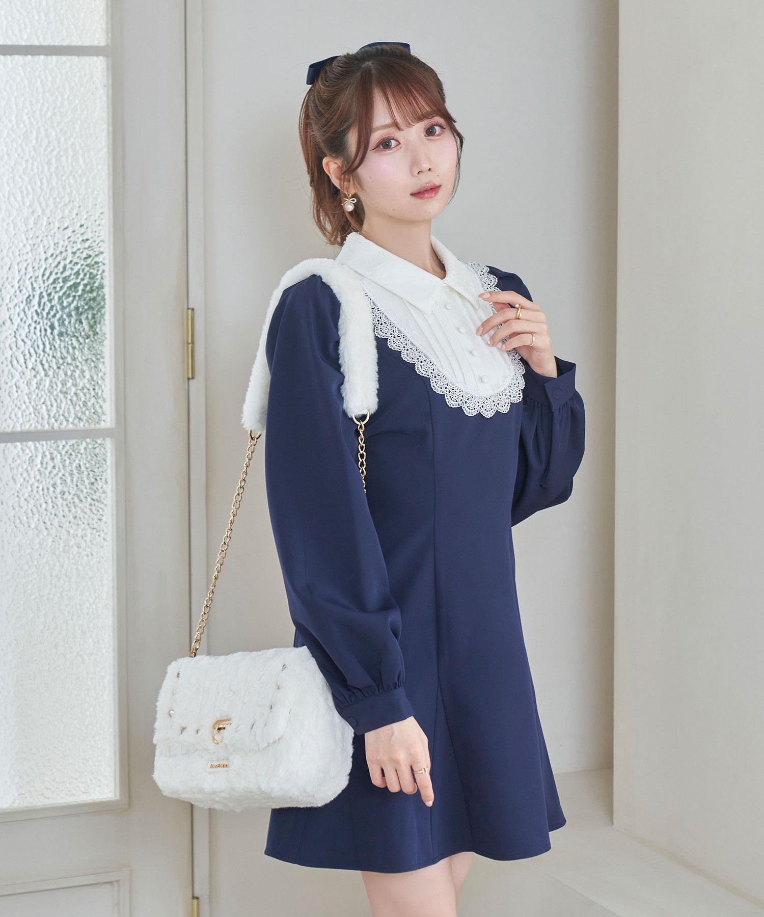 【Special Gift Fair】 fur shoulder bag