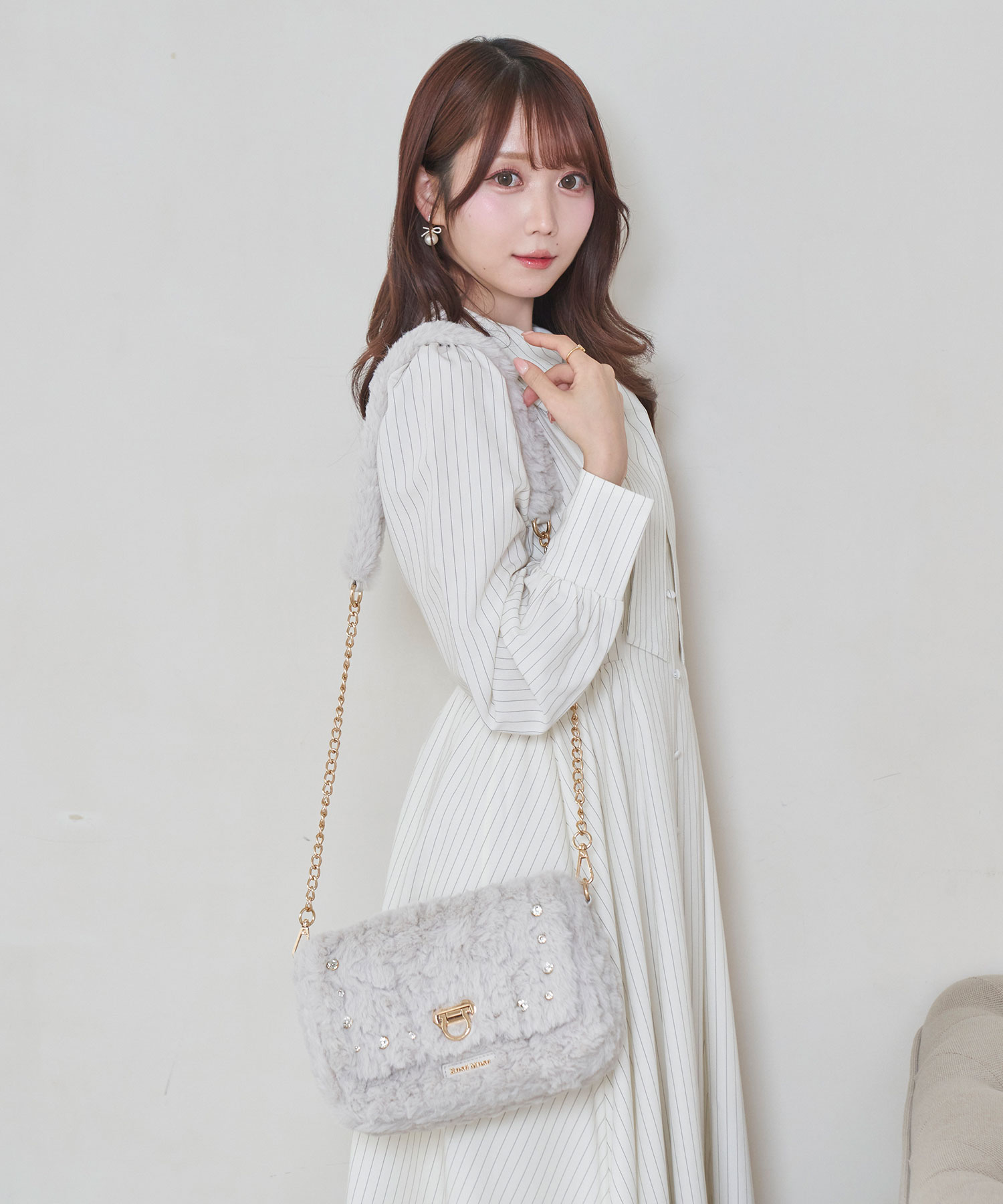 【Special Gift Fair】 fur shoulder bag