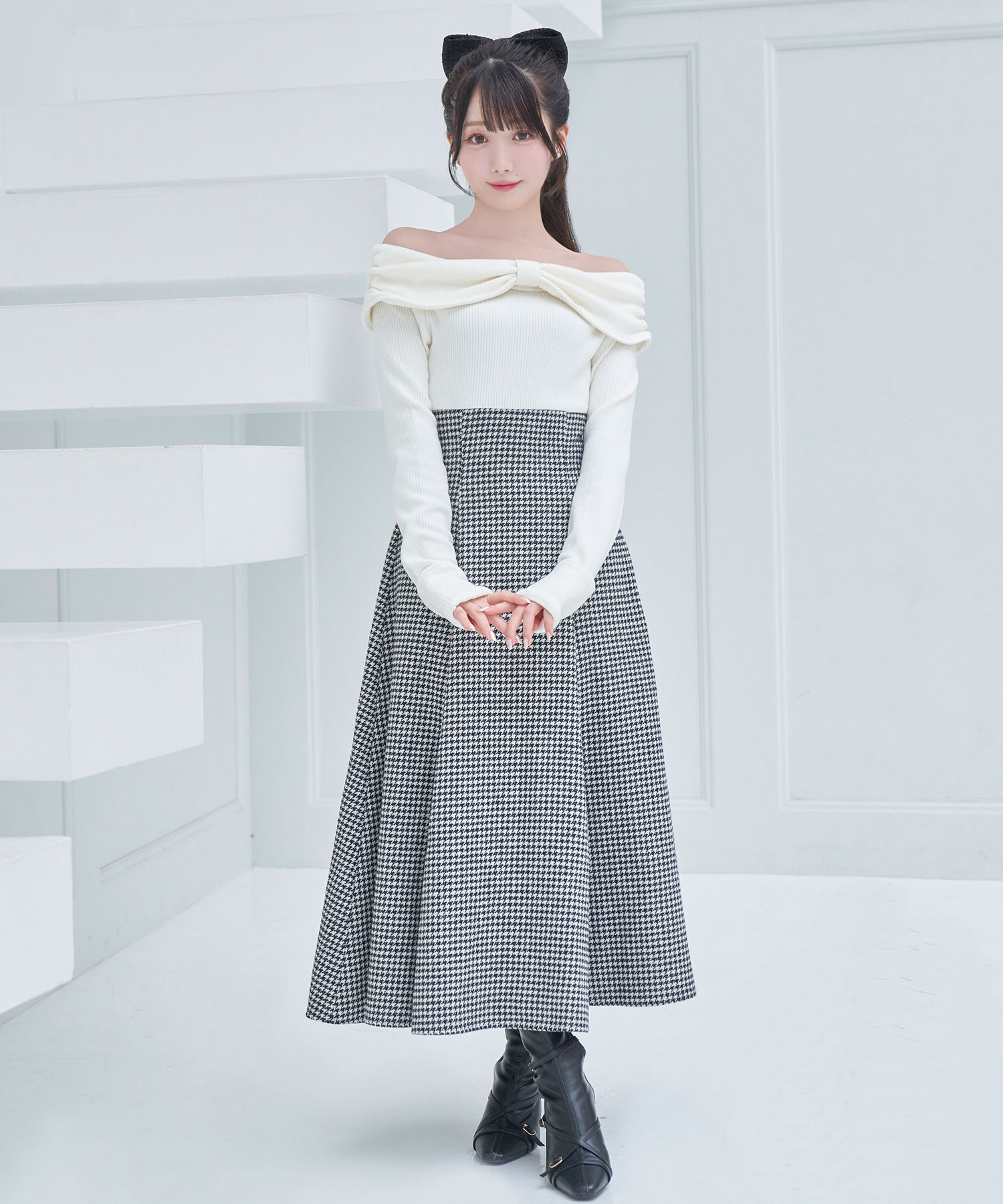 【Special Gift Fair】 front ribbon dress