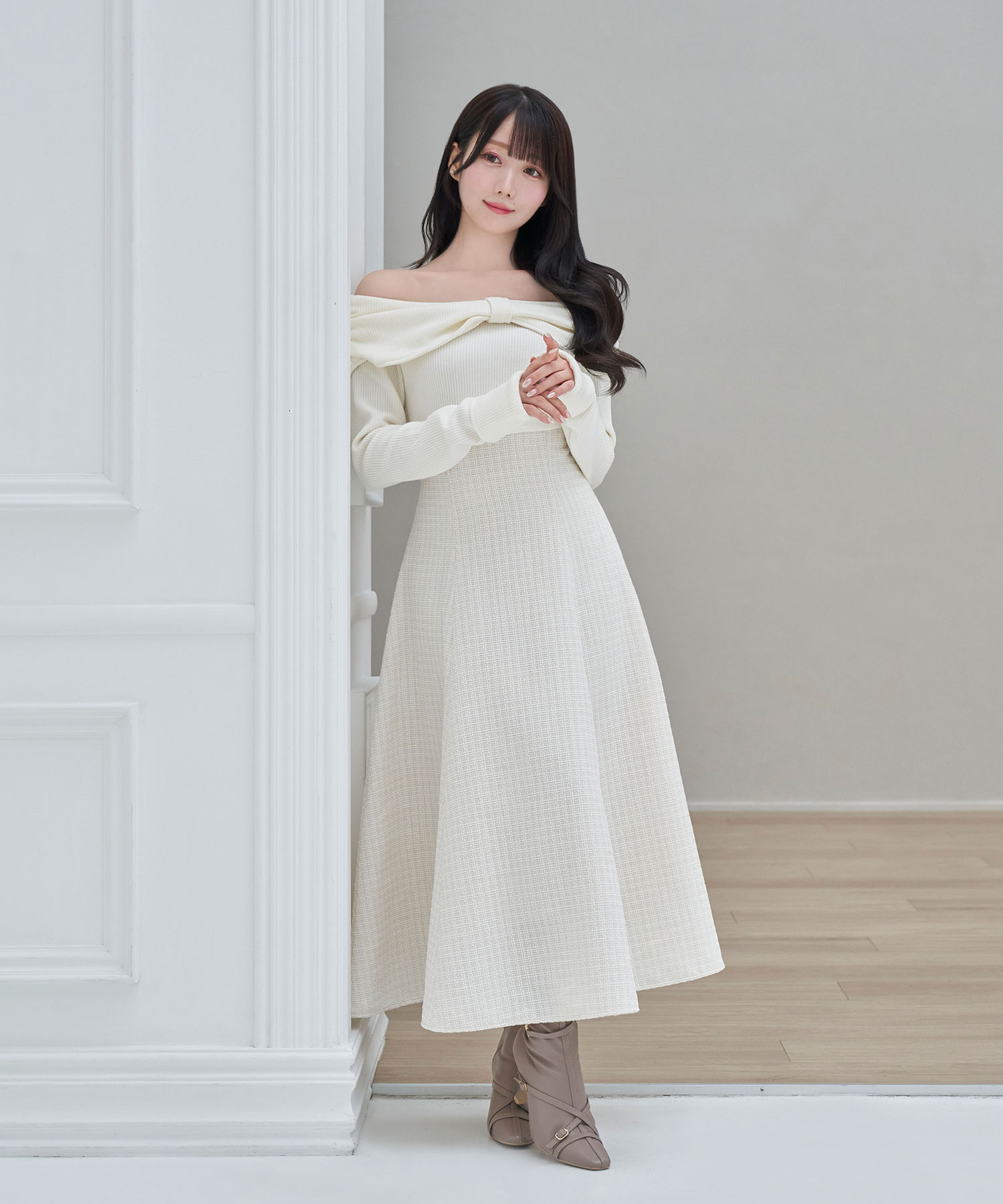 【Special Gift Fair】 front ribbon dress