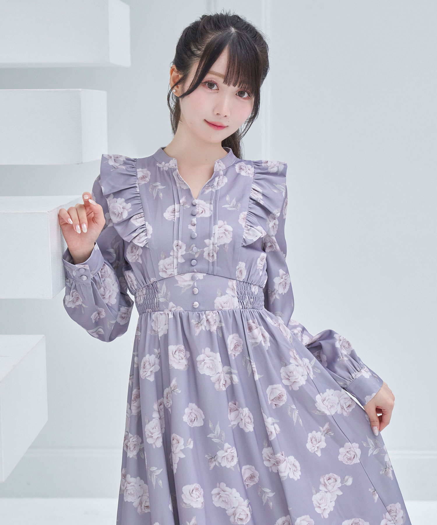 【Special Gift Fair】original rose print one-piece