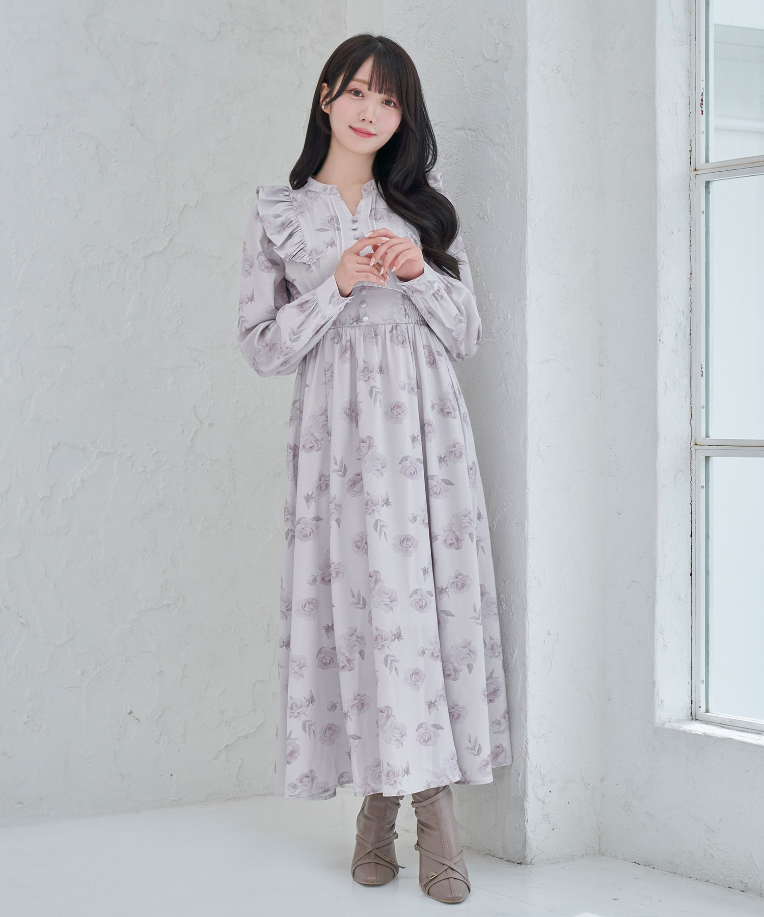 【Special Gift Fair】original rose print one-piece