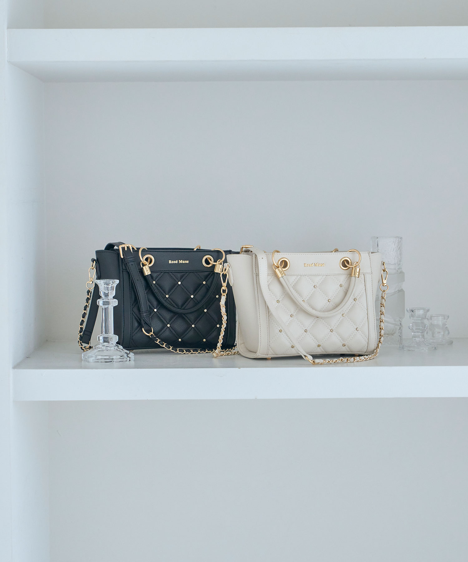 【Special Gift Fair】quilting  bijou tote S