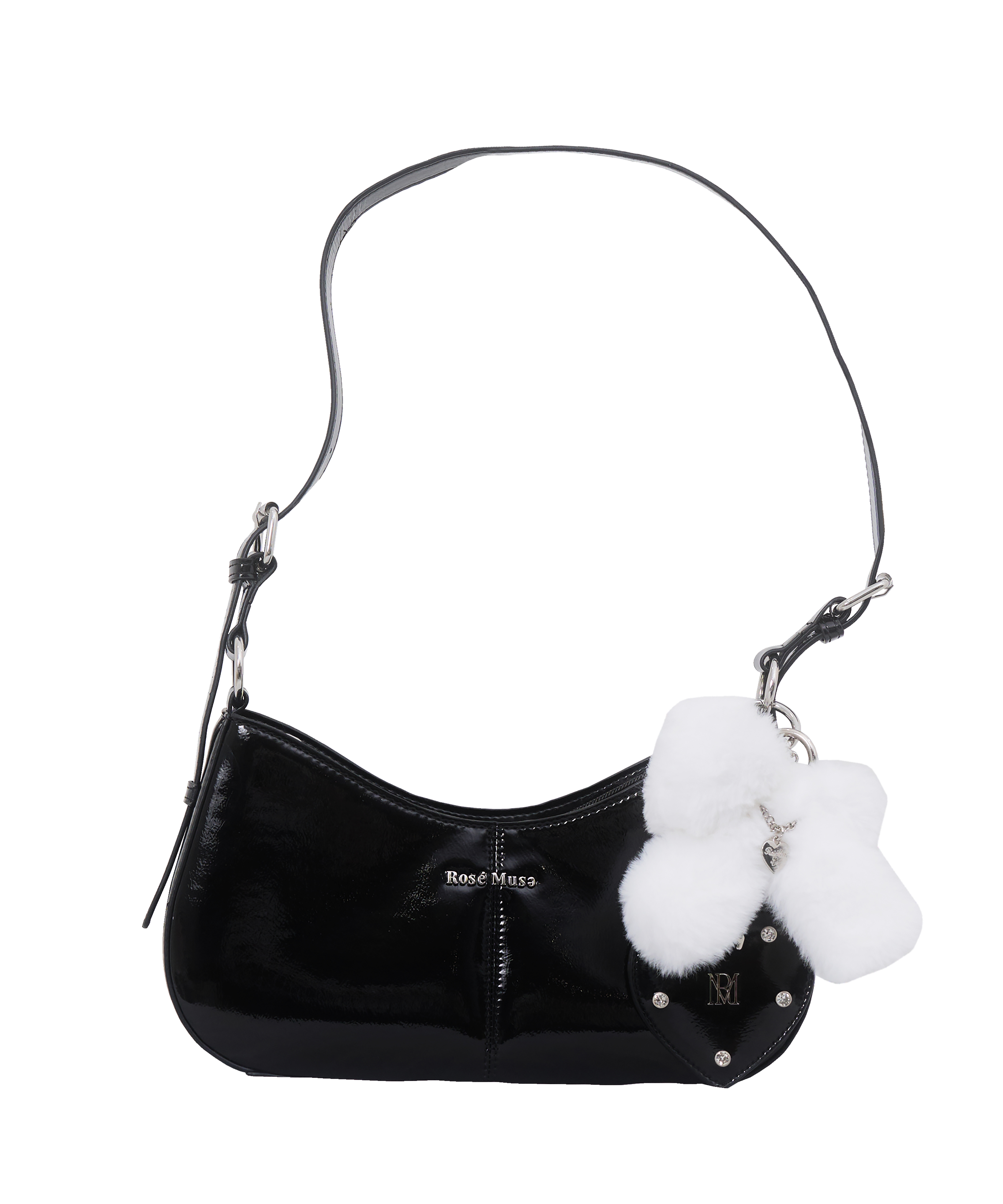ロゼミューズ Shoulder bag with many charm ホワイト Shoulder bag with many charm – BUNNY APARTMENT