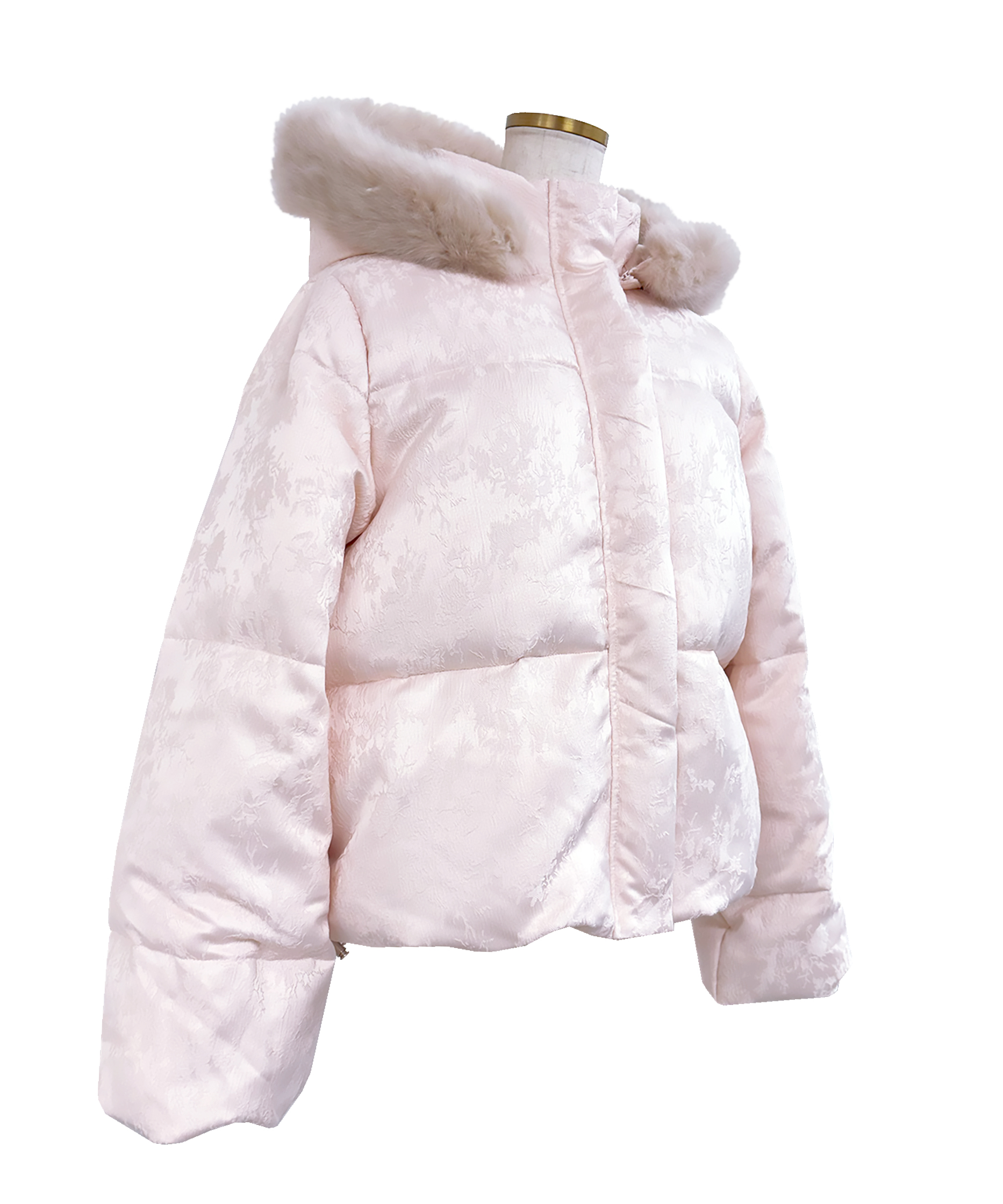 【Special Gift Fair】 Jaquard mid-length down coat