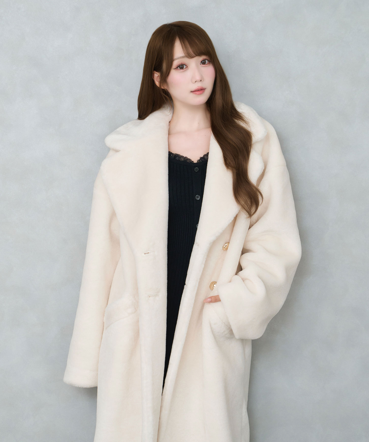 【Special Gift Fair】Thick fur long coat