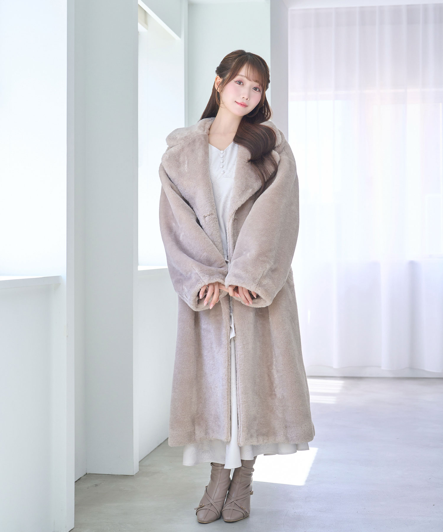 【Special Gift Fair】Thick fur long coat