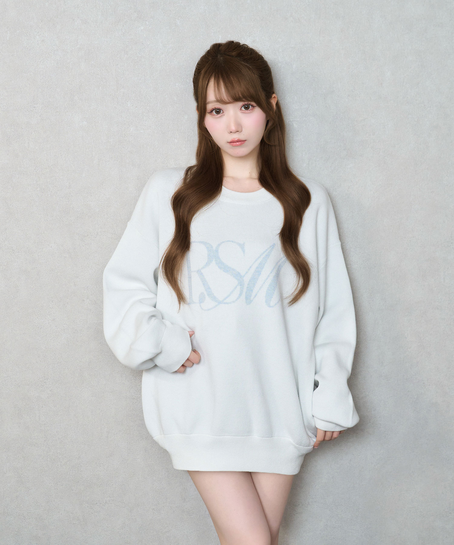トップス rosemuse Over sized logo jaquard knit Over sized logo jaquard knit – BUNNY APARTMENT