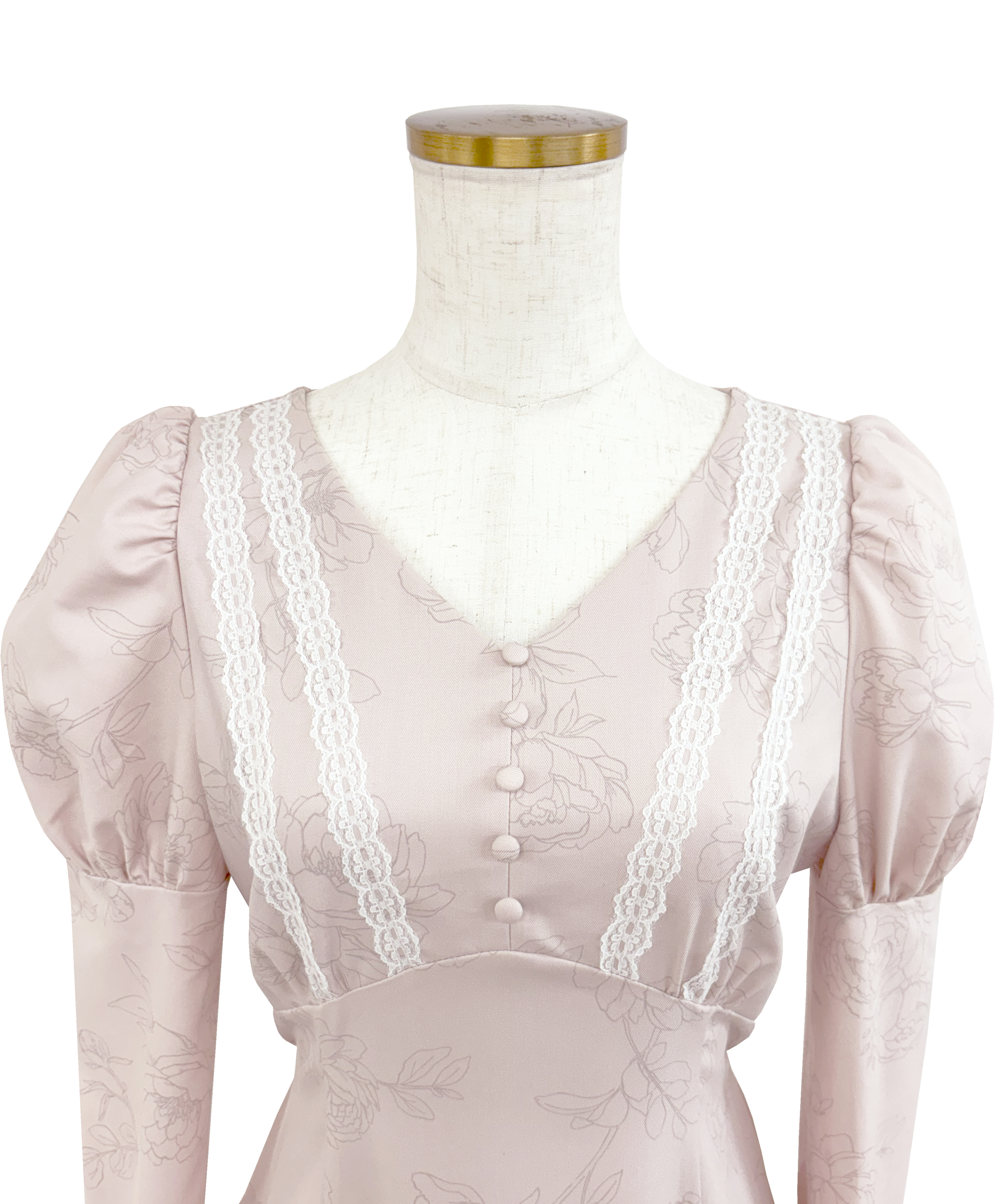 Peony flower print dress – BUNNY APARTMENT