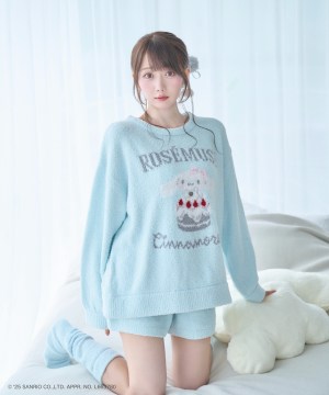 Cinnamoroll collab marshmallow knit set