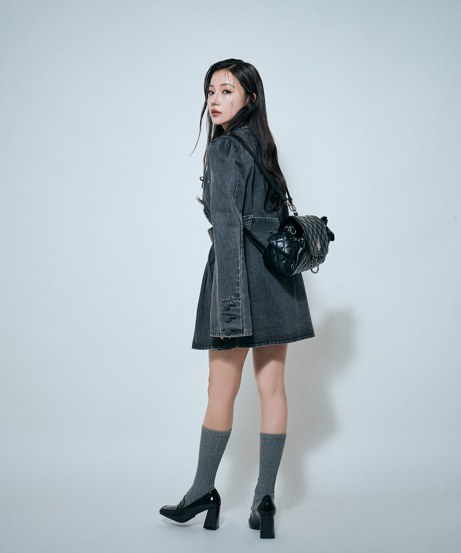 2WAYキルティングリュックバッグ