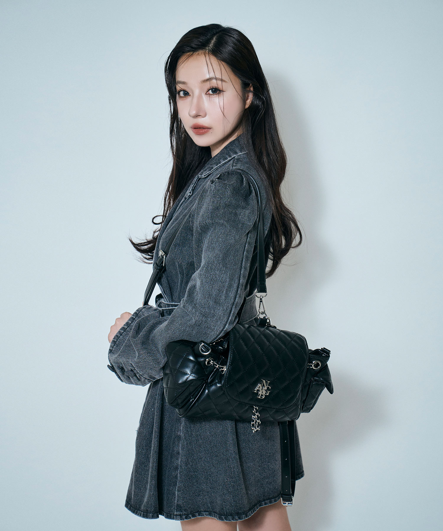 2WAYキルティングリュックバッグ