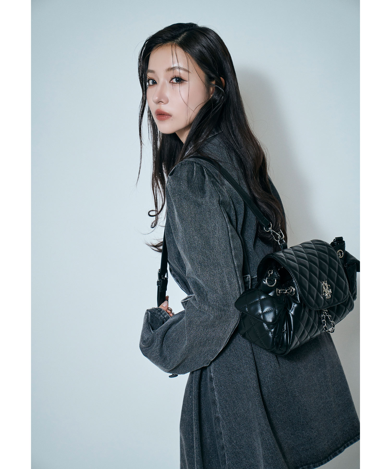 2WAYキルティングリュックバッグ