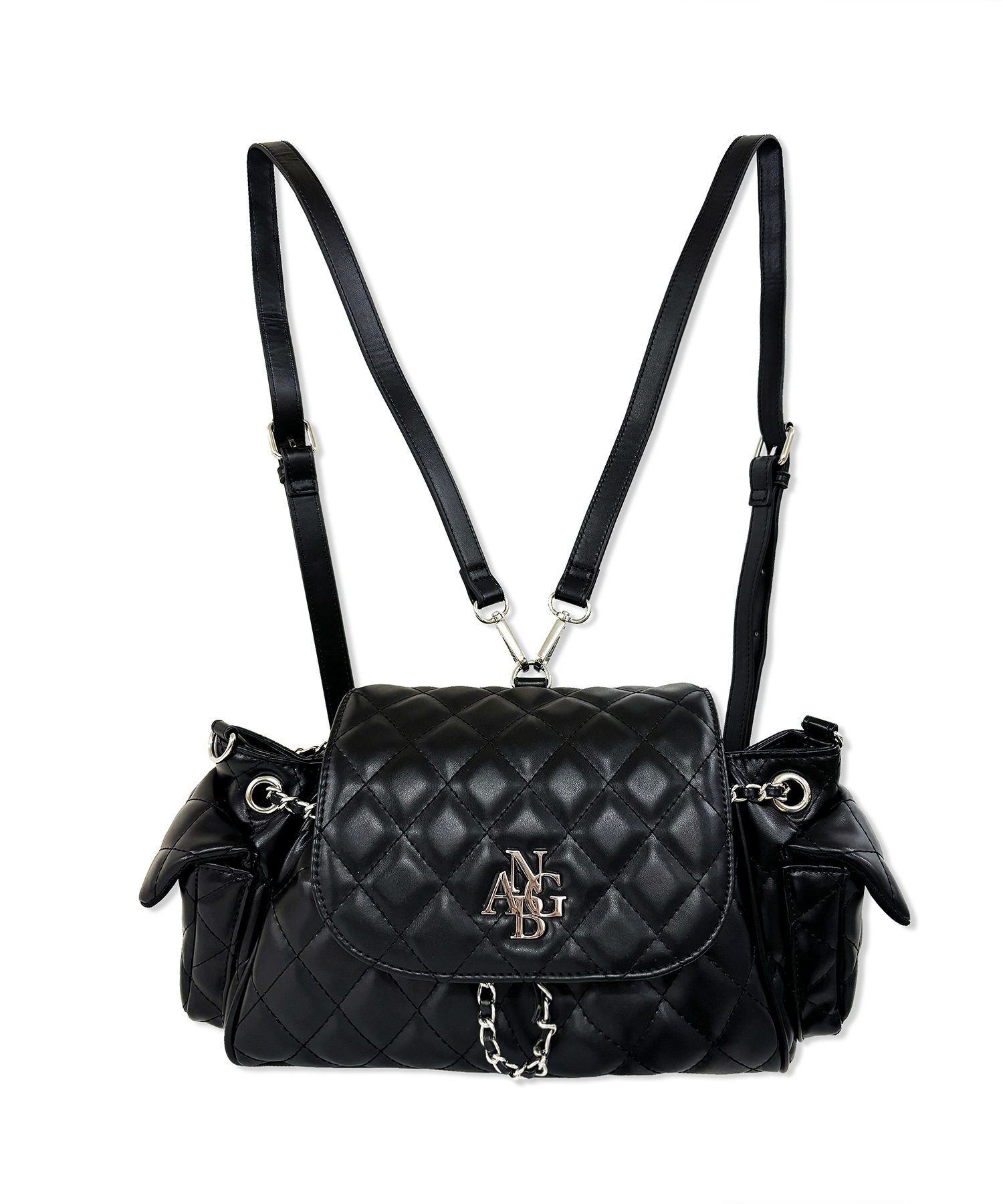 2WAYキルティングリュックバッグ