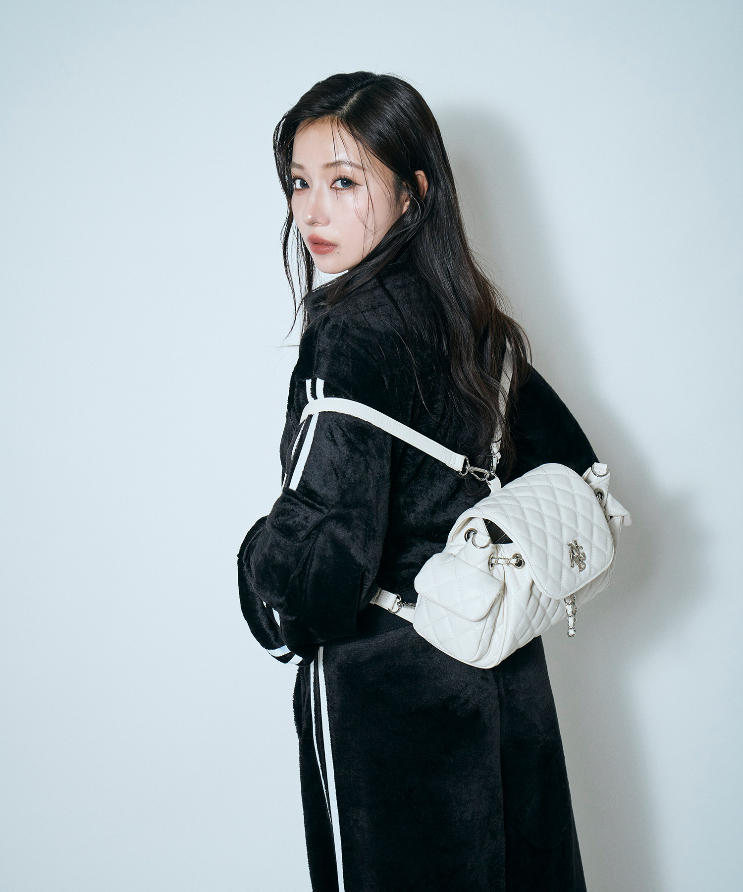 2WAYキルティングリュックバッグ