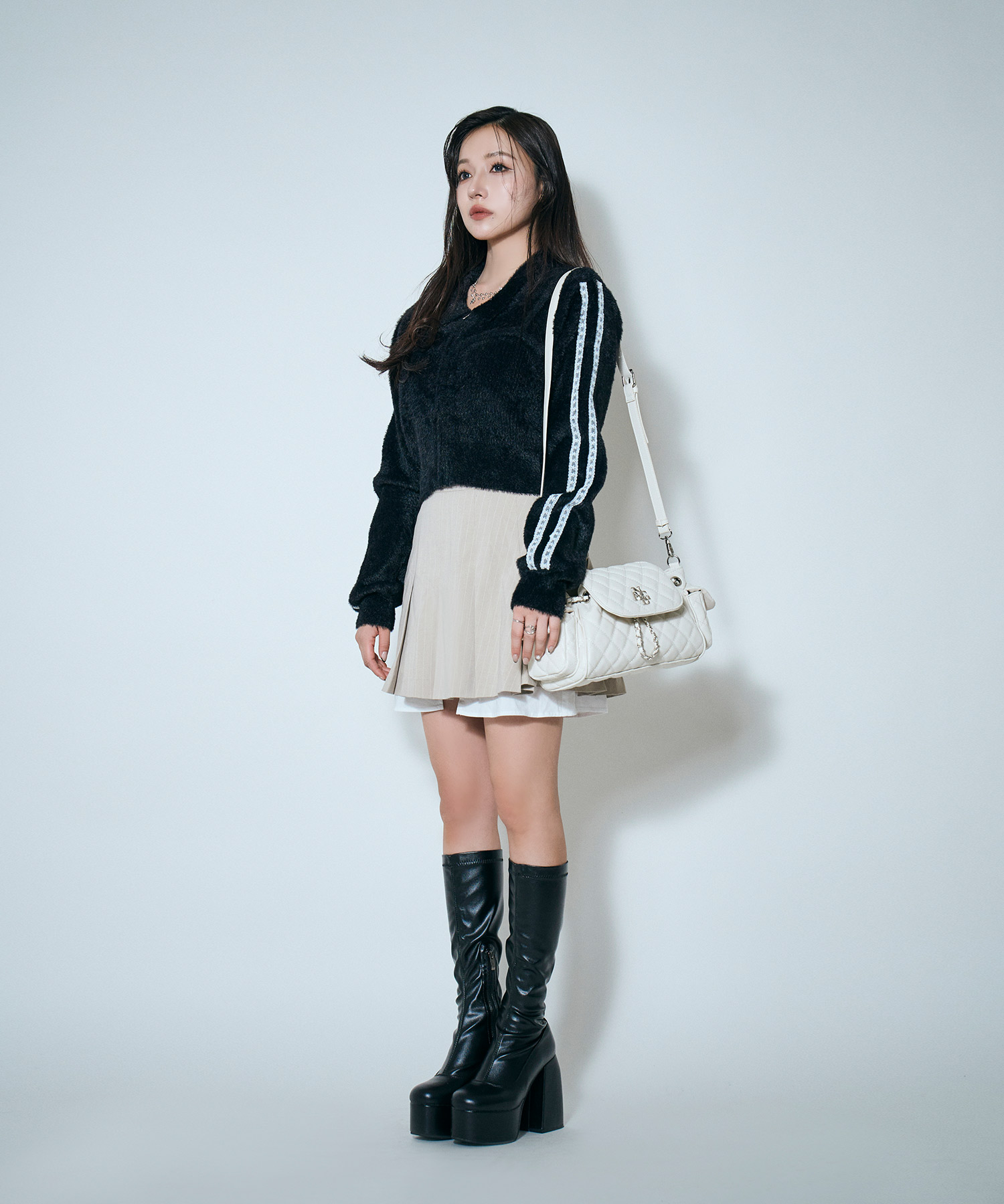 2WAYキルティングリュックバッグ