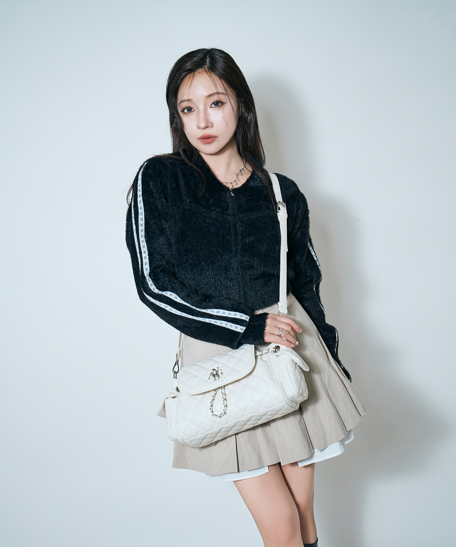 2WAYキルティングリュックバッグ