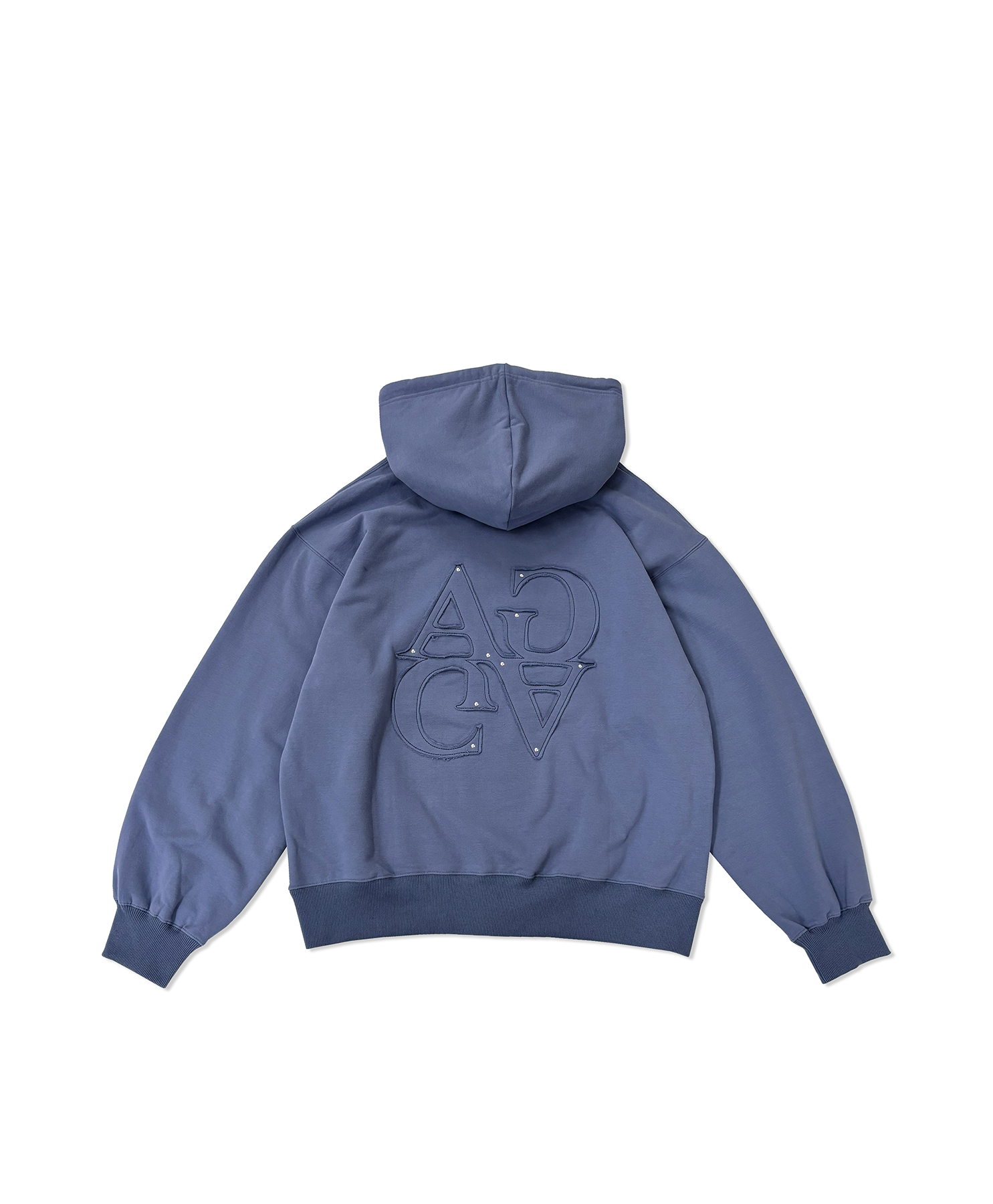 UNISEX 裏起毛パッチロゴパーカー