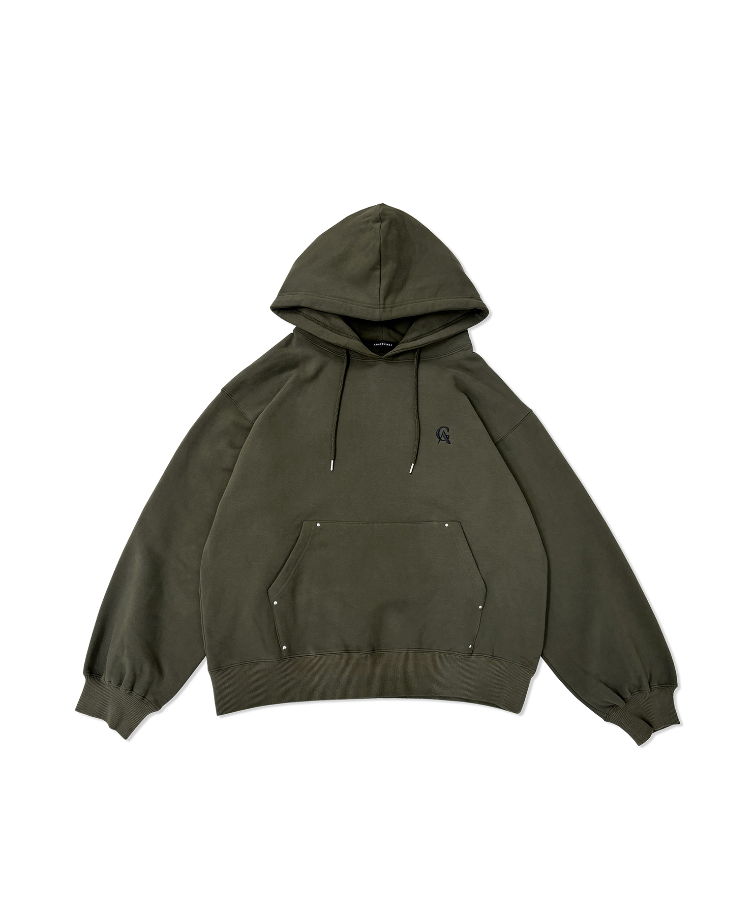 UNISEX 裏起毛パッチロゴパーカー