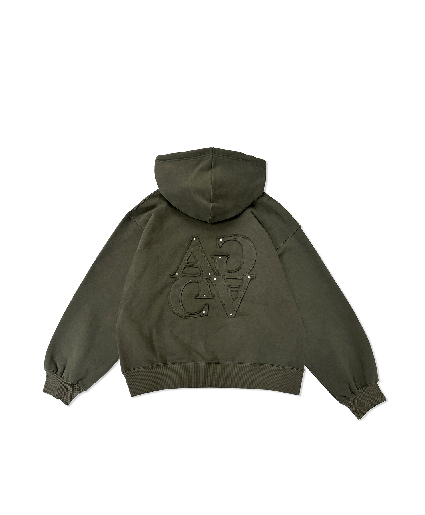 UNISEX 裏起毛パッチロゴパーカー