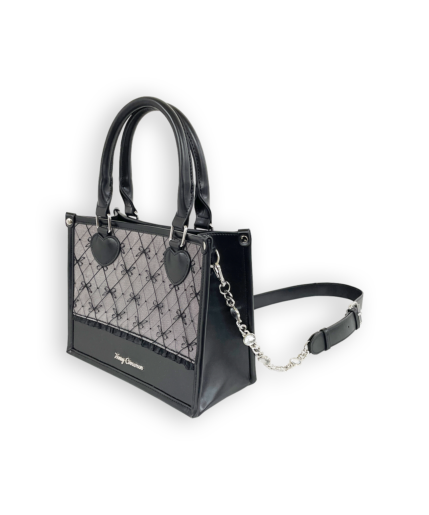 リボンチュールスクエアトート