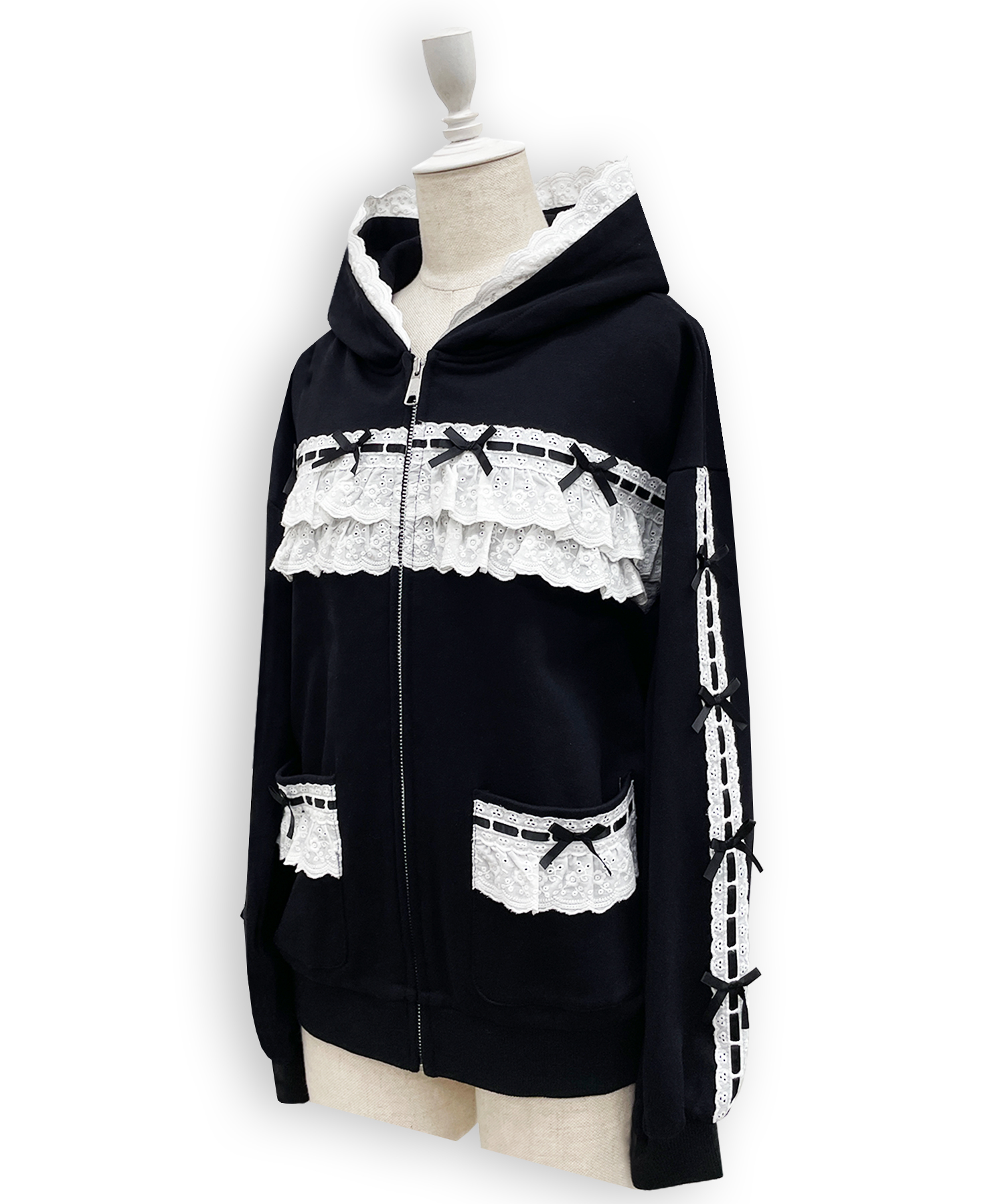 コットンフリルジップパーカー – BUNNY APARTMENT