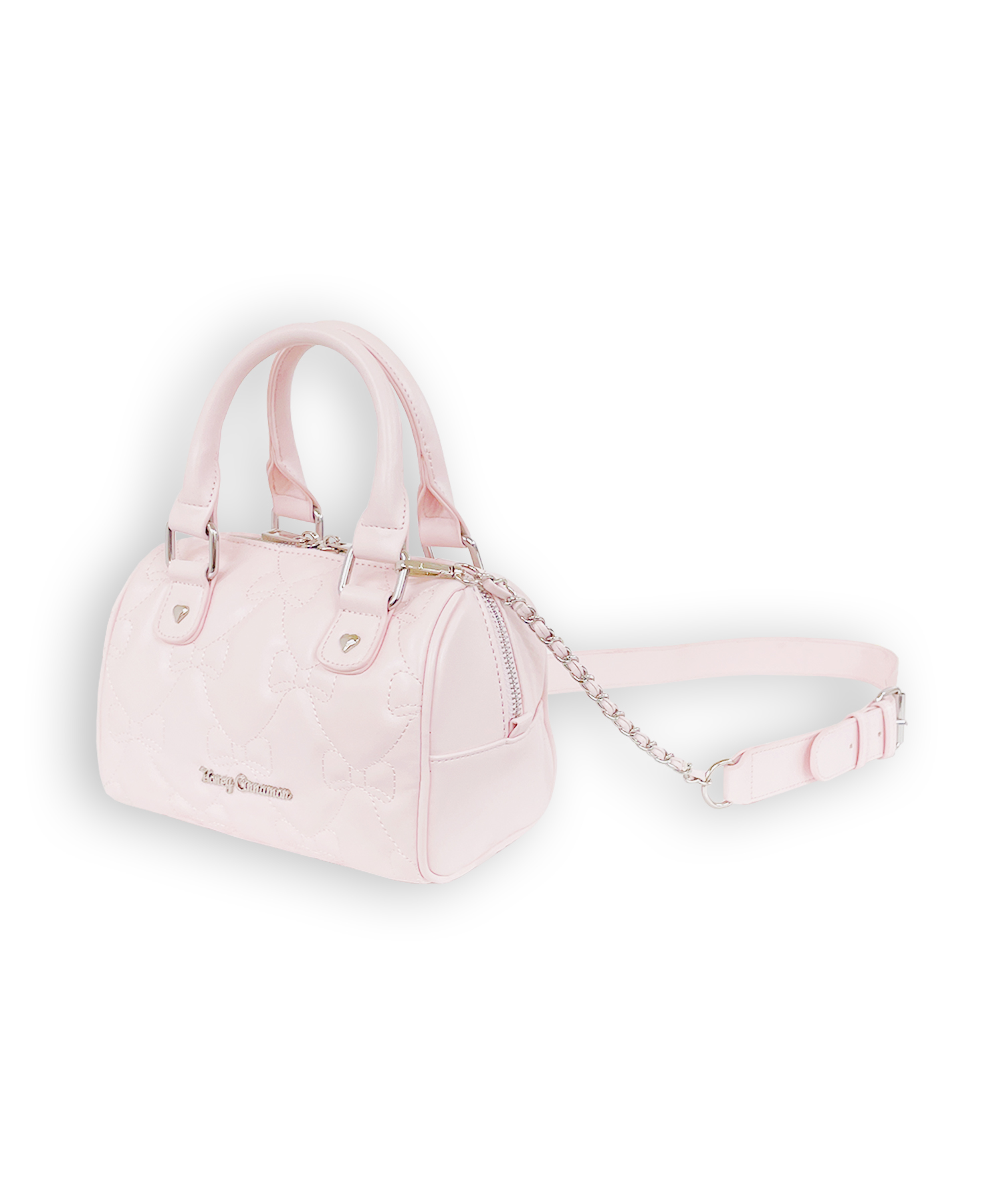 リボンキルティングミニボストンバッグ