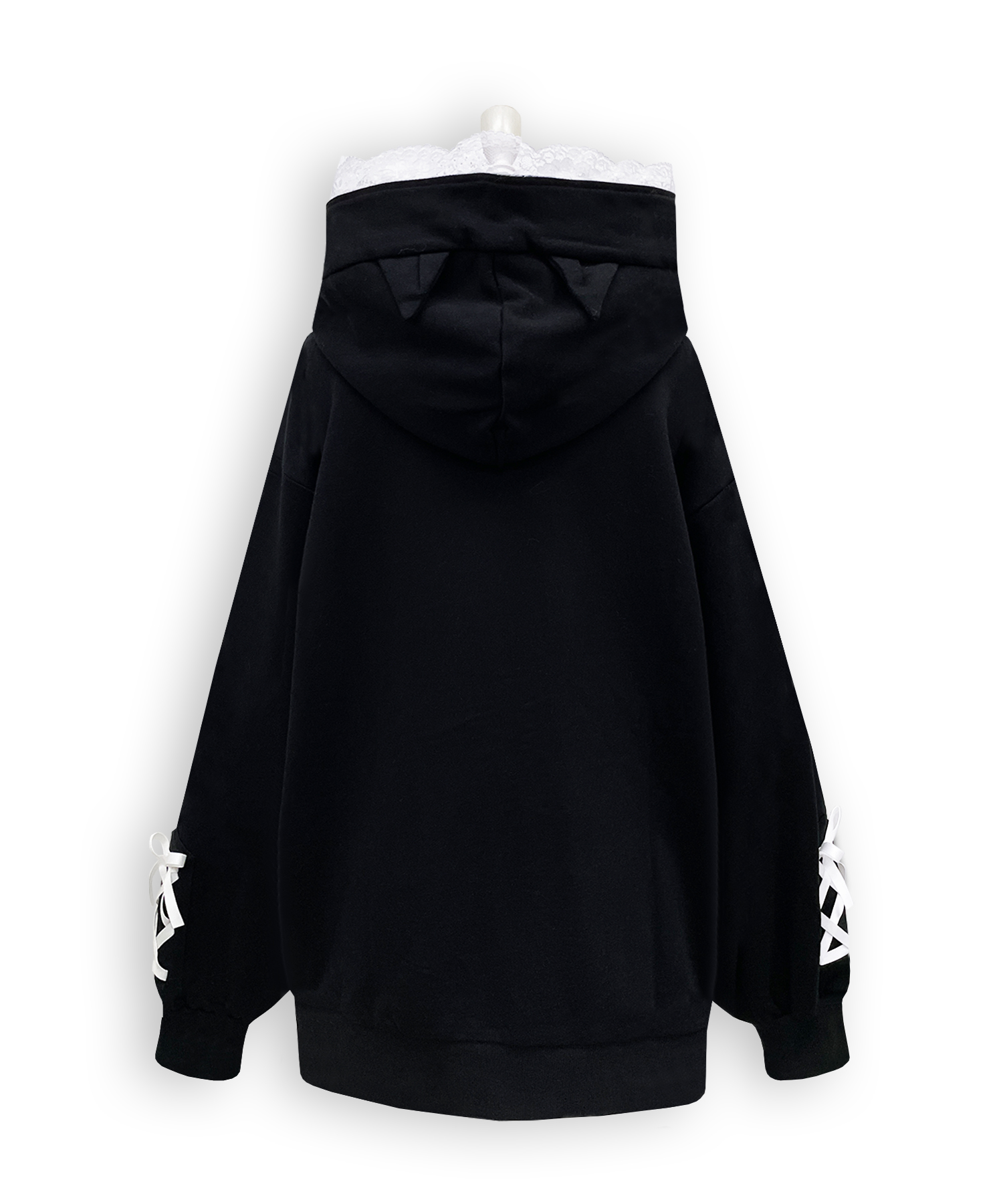 ポイントレースねこ耳ジップパーカー