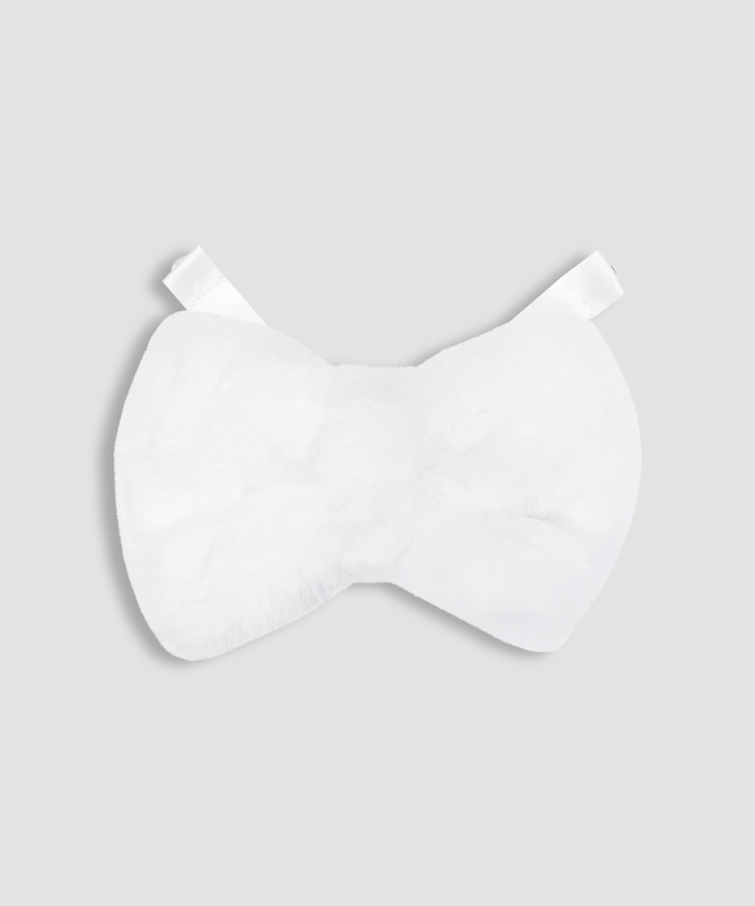 ビジュー衿エコファーリボンコート