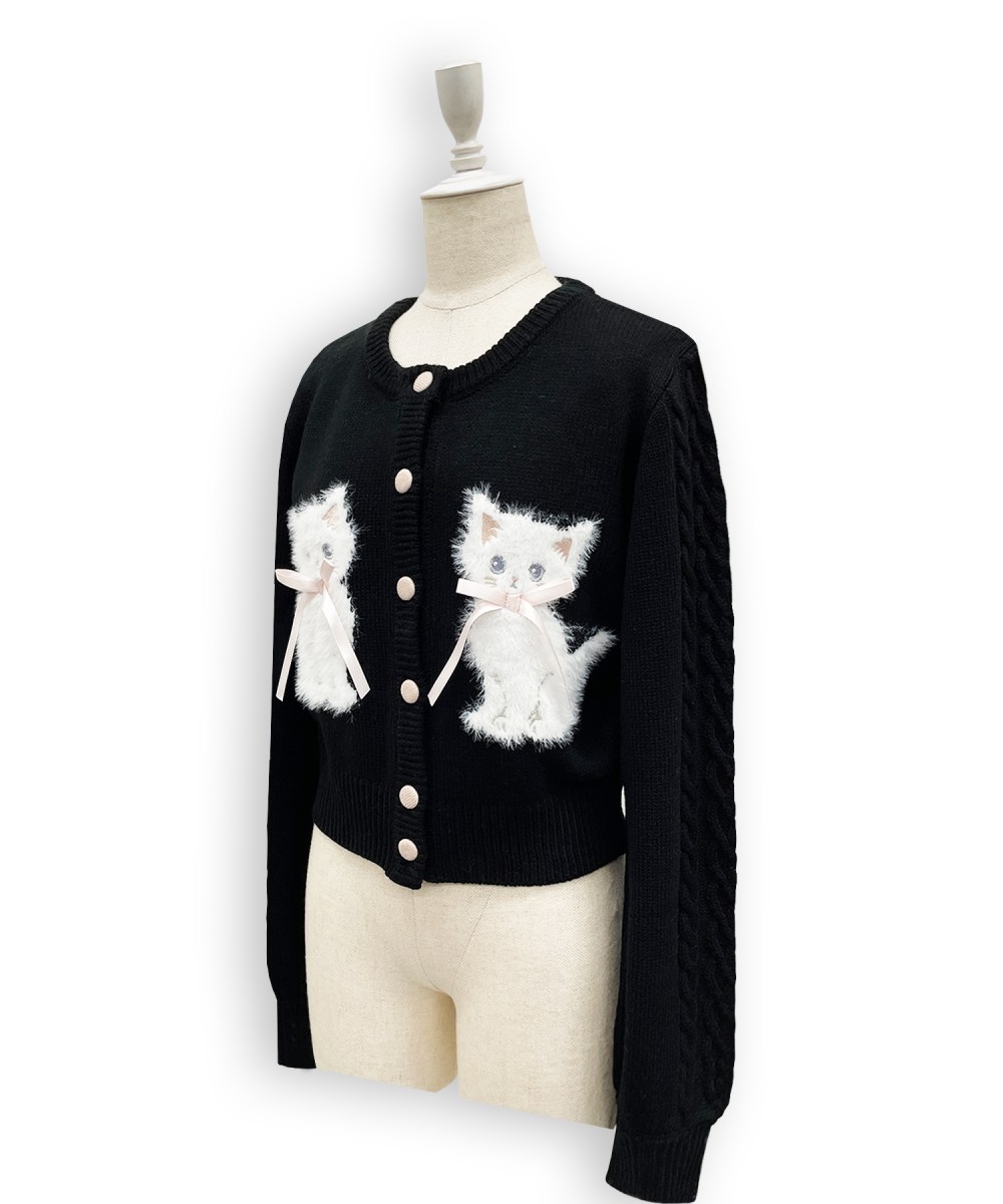 twins catsジャガードニットカーディガン – BUNNY APARTMENT