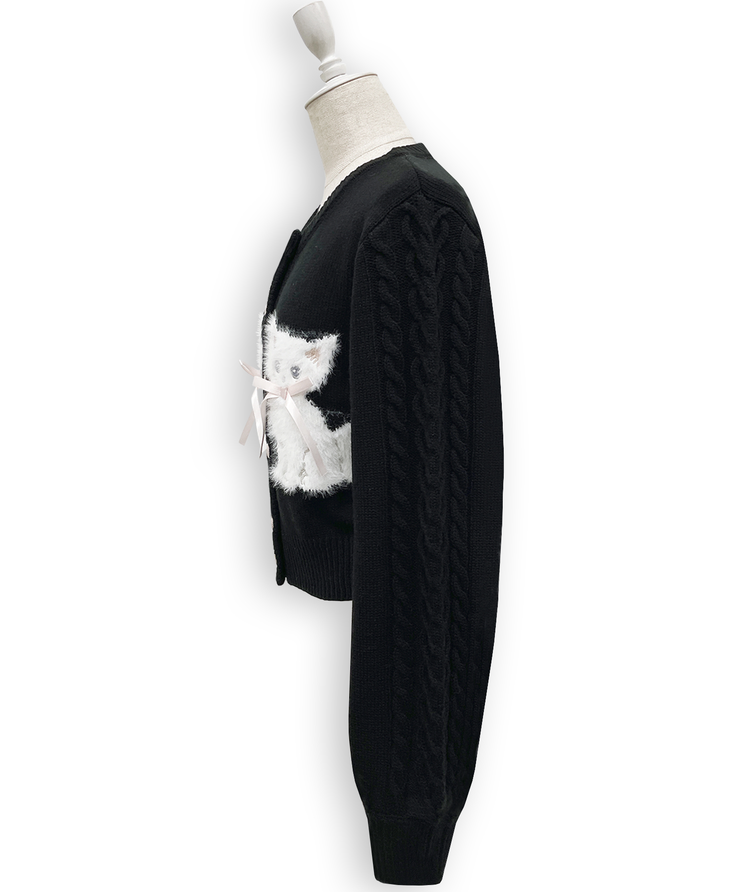 twins catsジャガードニットカーディガン