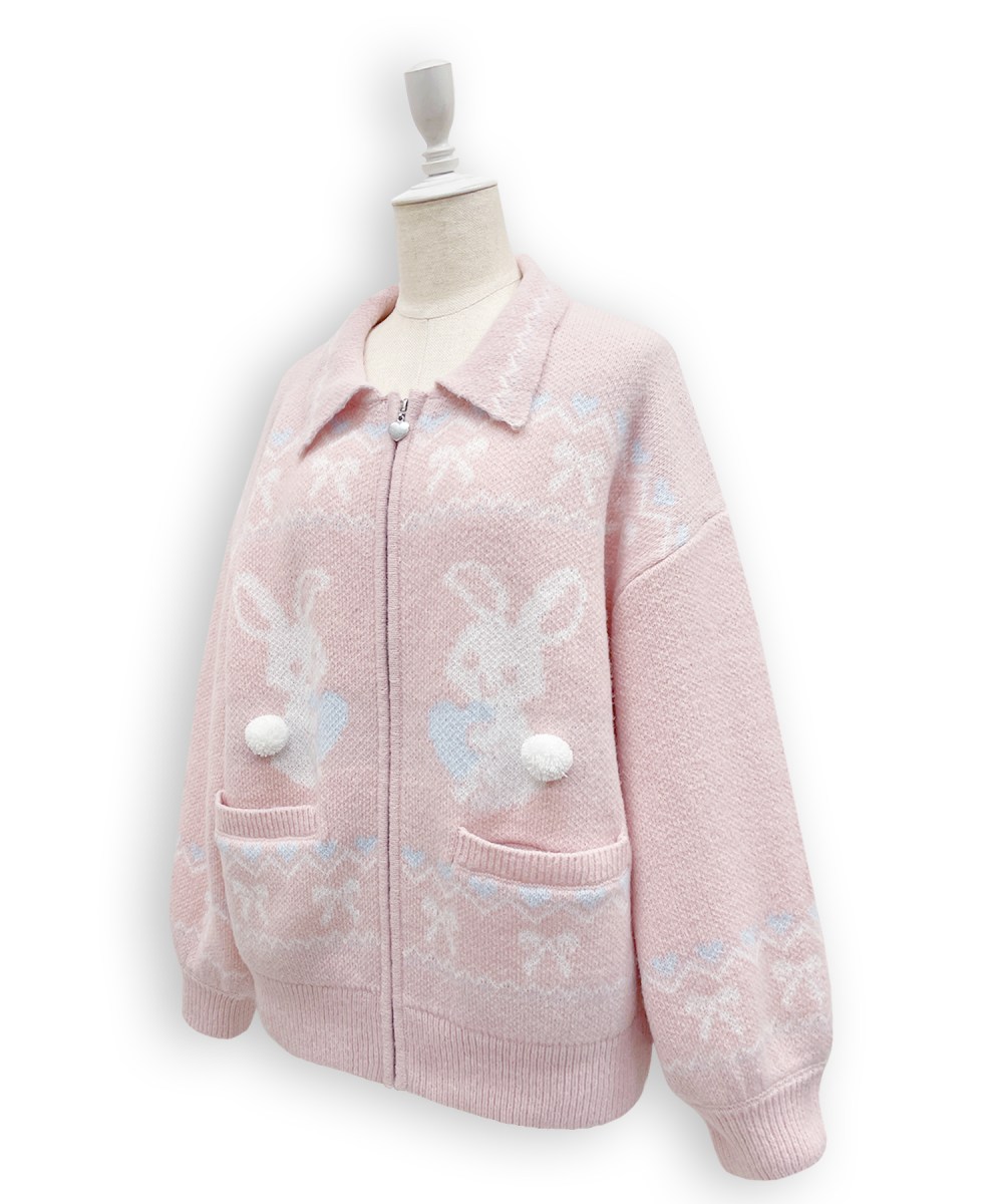 フルジップうさぎカウチンニット – BUNNY APARTMENT